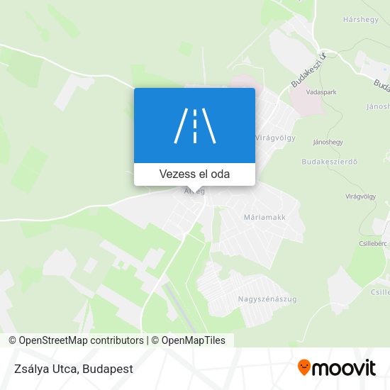 Zsálya Utca térkép