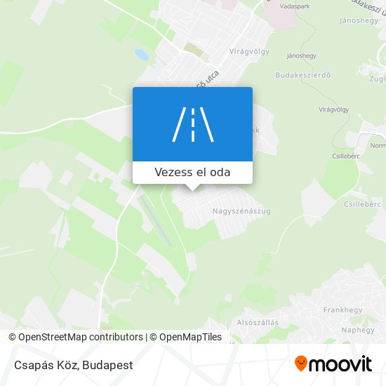 Csapás Köz térkép