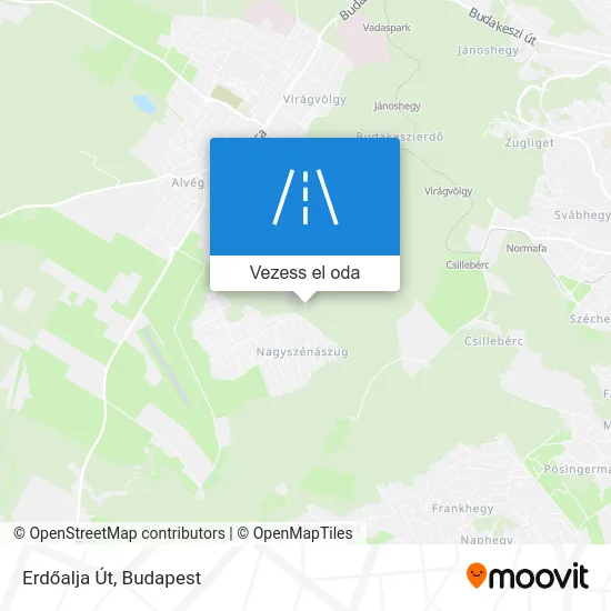 Erdőalja Út térkép