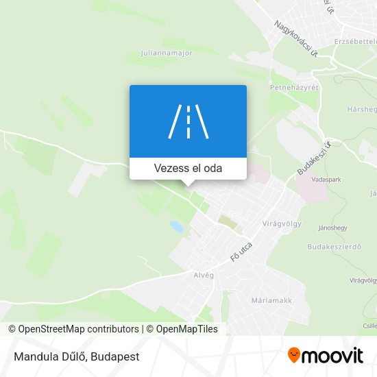 Mandula Dűlő térkép