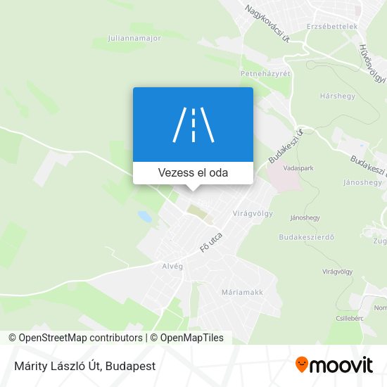 Márity László Út térkép