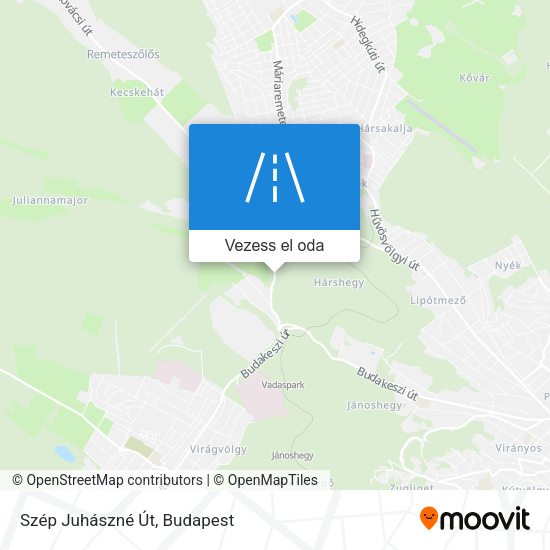 Szép Juhászné Út térkép