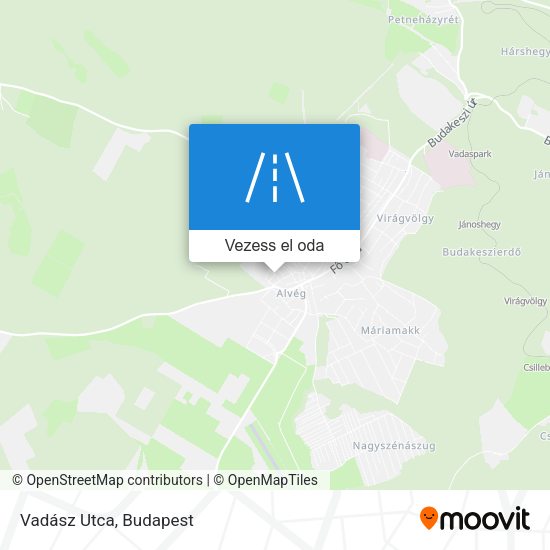 Vadász Utca térkép