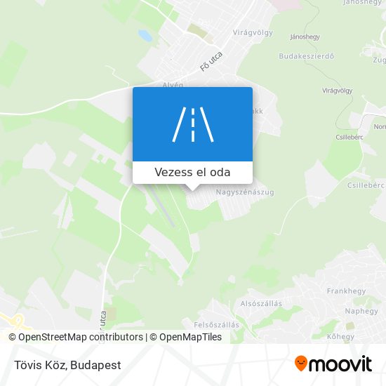 Tövis Köz térkép