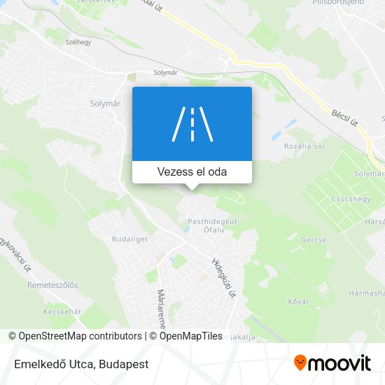 Emelkedő Utca térkép