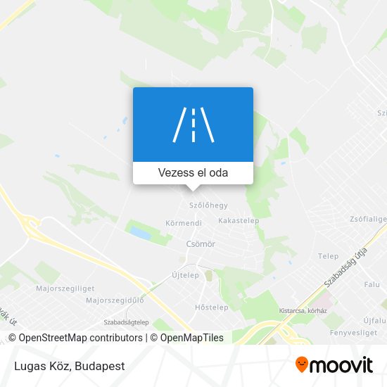 Lugas Köz térkép