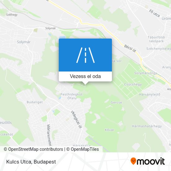 Kulcs Utca térkép