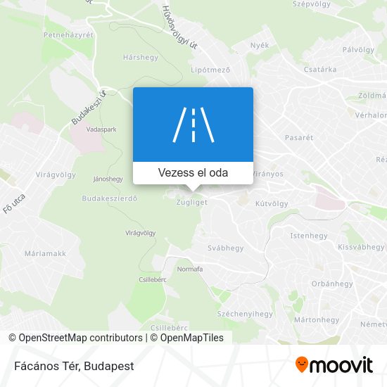 Fácános Tér térkép