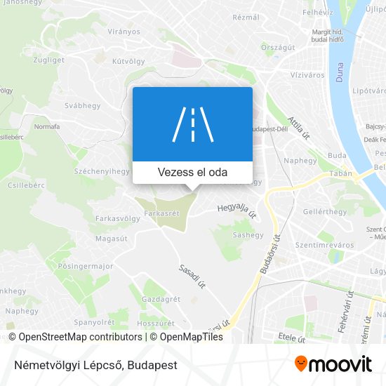 Németvölgyi Lépcső térkép