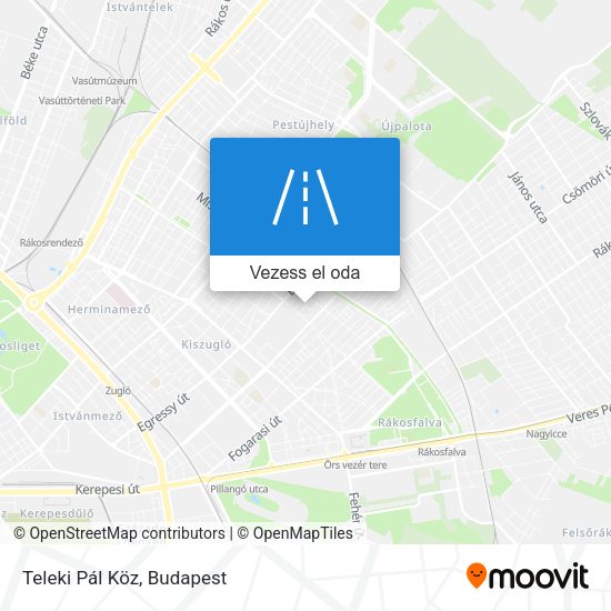 Teleki Pál Köz térkép