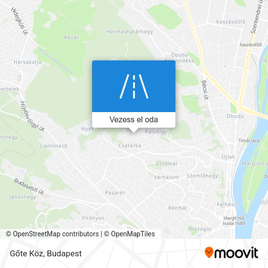 Gőte Köz térkép