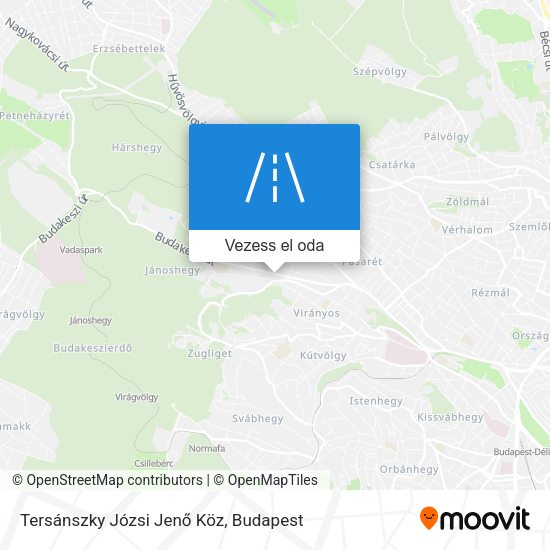 Tersánszky Józsi Jenő Köz térkép