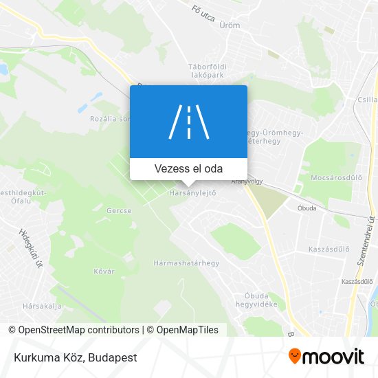 Kurkuma Köz térkép