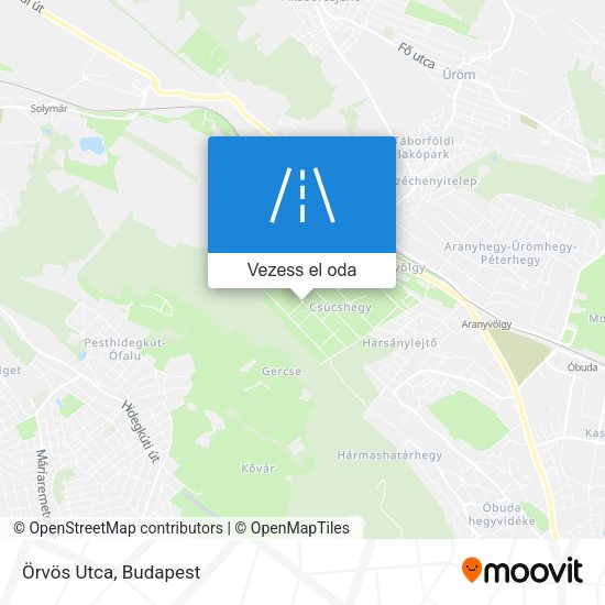 Örvös Utca térkép