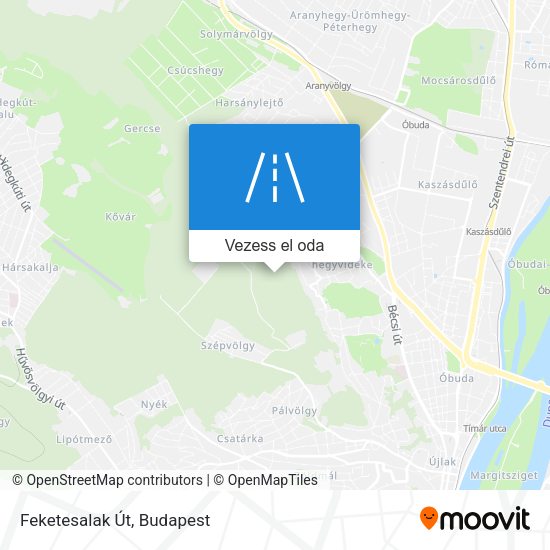 Feketesalak Út térkép