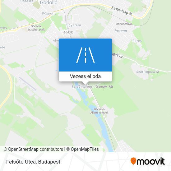 Felsőtó Utca térkép
