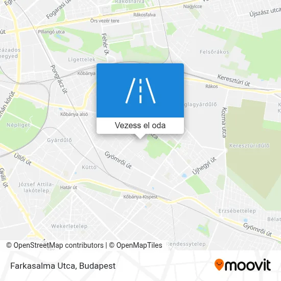 Farkasalma Utca térkép