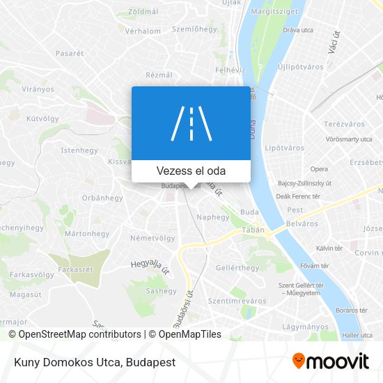 Kuny Domokos Utca térkép