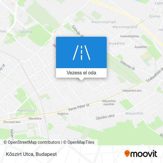 Kőszirt Utca térkép