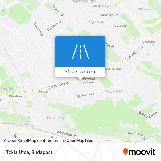 Tekla Utca térkép