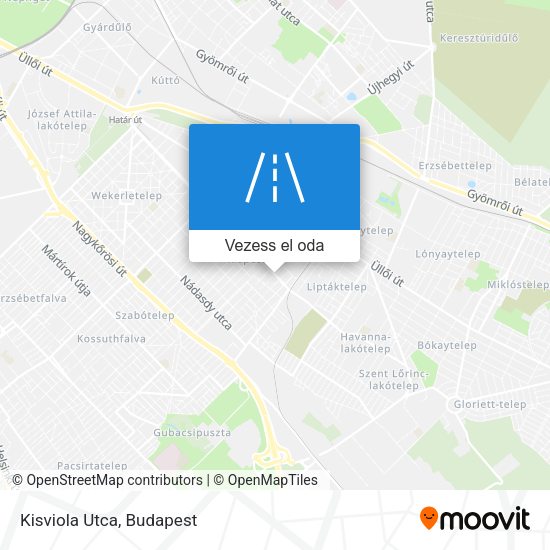 Kisviola Utca térkép