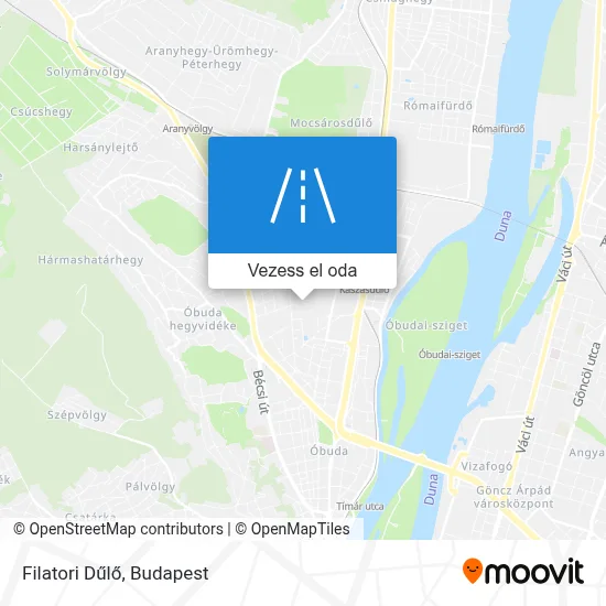 Filatori Dűlő térkép