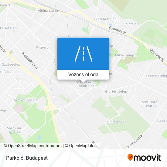 Parkoló térkép