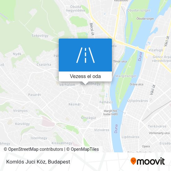 Komlós Juci Köz térkép