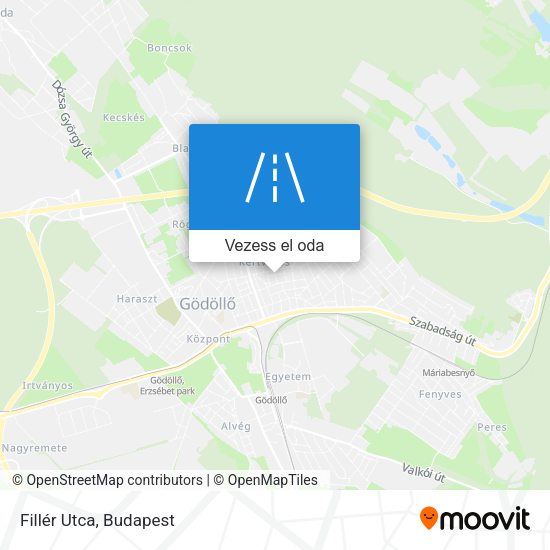 Fillér Utca térkép