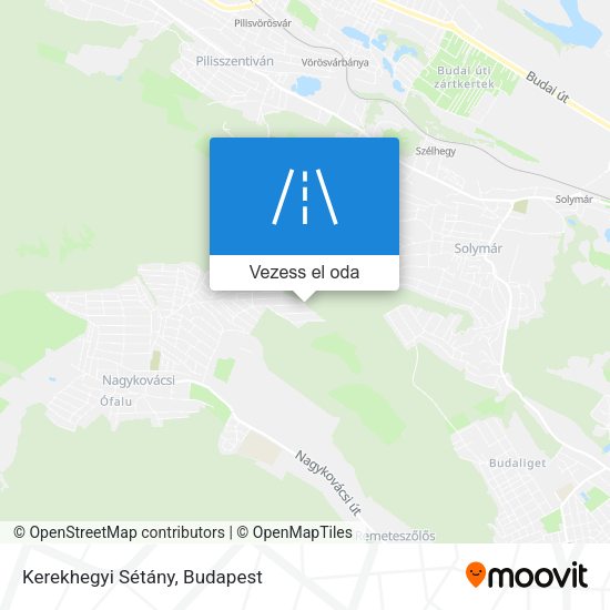Kerekhegyi Sétány térkép