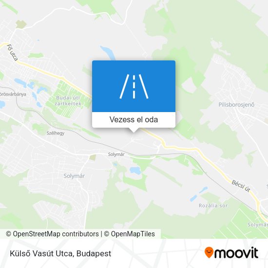 Külső Vasút Utca térkép