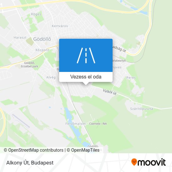 Alkony Út térkép