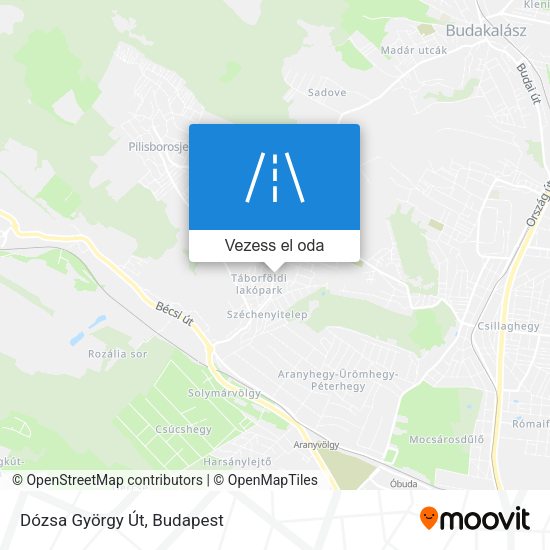 Dózsa György Út térkép