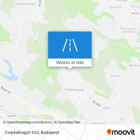 Csipkebogyó Köz térkép