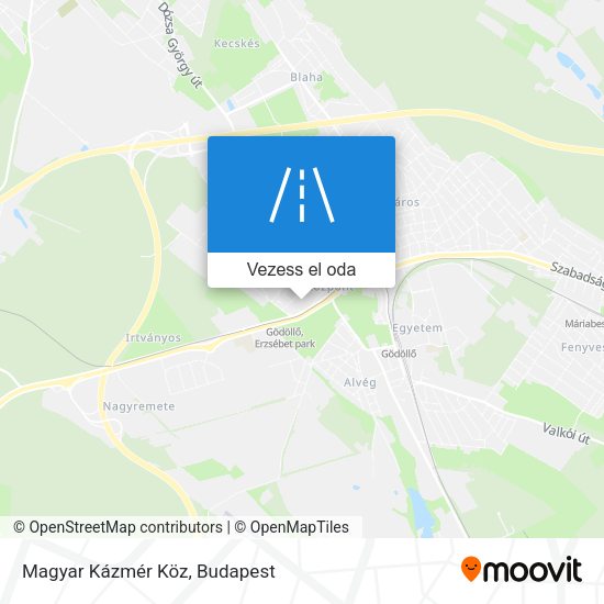 Magyar Kázmér Köz térkép