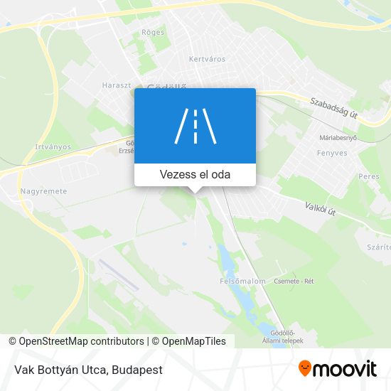 Vak Bottyán Utca térkép