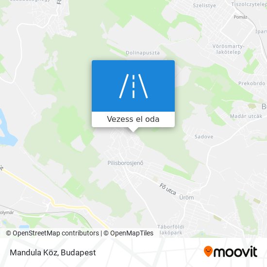 Mandula Köz térkép