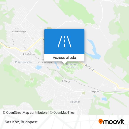 Sas Köz térkép