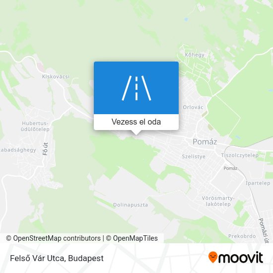 Felső Vár Utca térkép