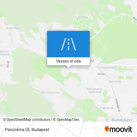 Panoráma Út térkép