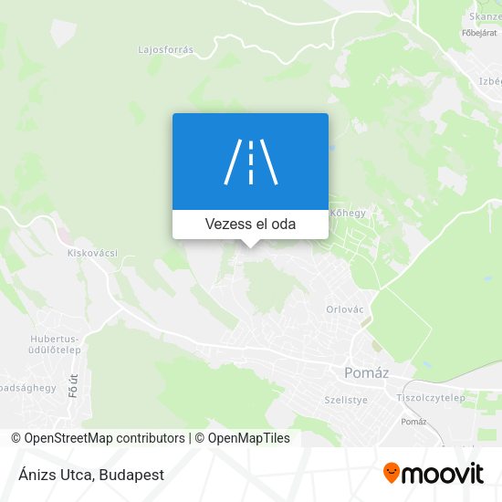 Ánizs Utca térkép