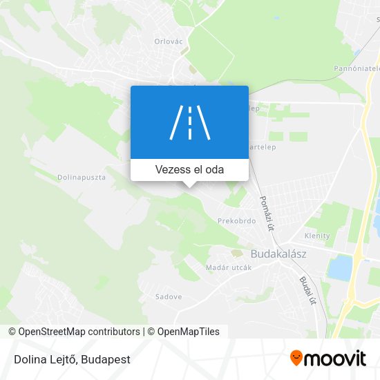 Dolina Lejtő térkép