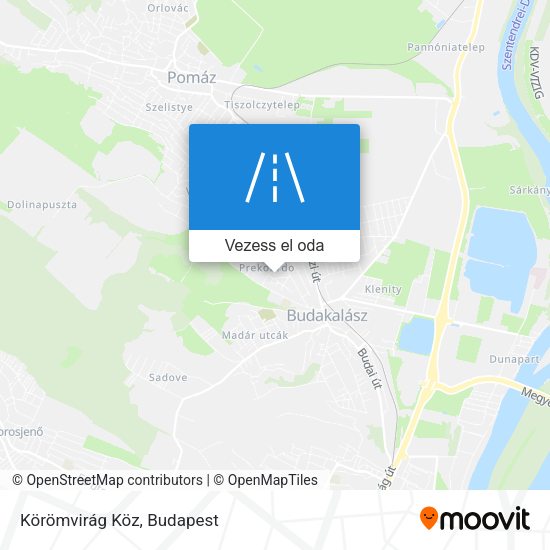 Körömvirág Köz térkép
