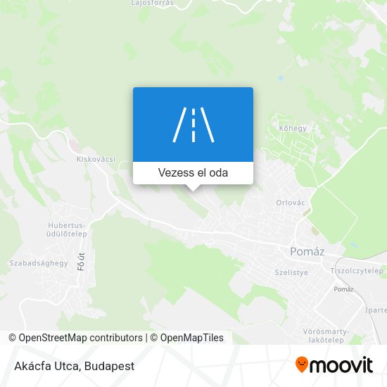 Akácfa Utca térkép