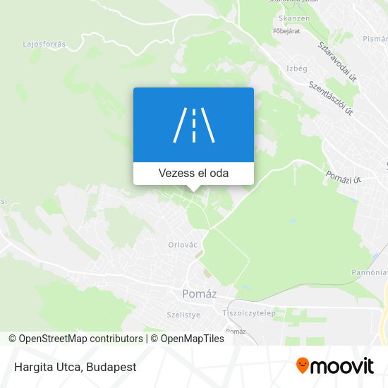 Hargita Utca térkép