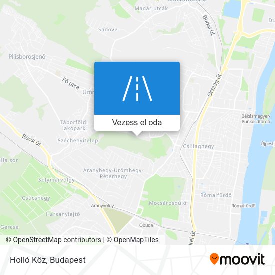 Holló Köz térkép