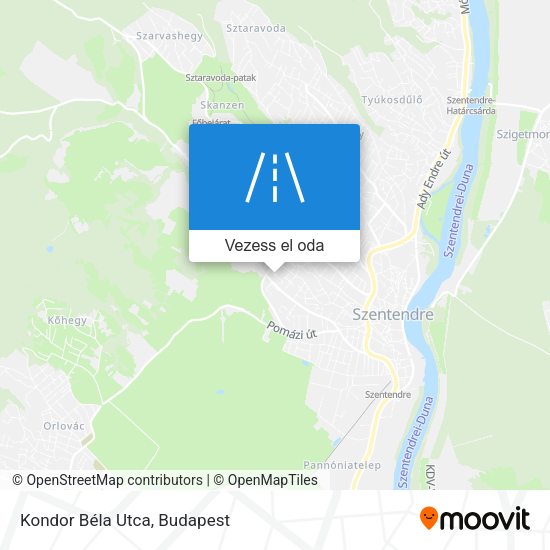 Kondor Béla Utca térkép