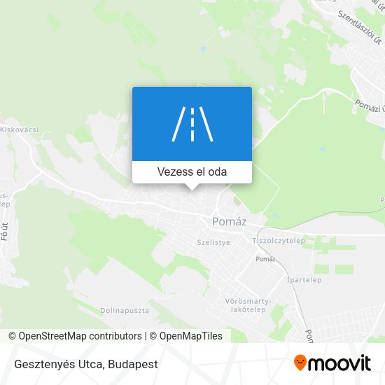 Gesztenyés Utca térkép