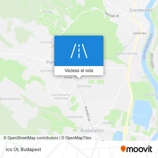 Ico Út térkép