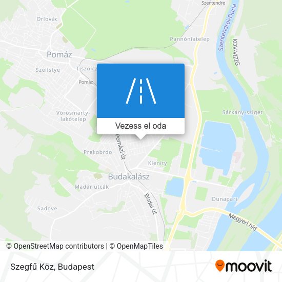 Szegfű Köz térkép